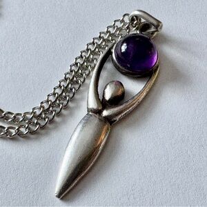 Sterling Silver Goddess Pendant
